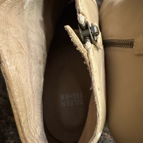 Eileen Fisher supple, crany leather ankle boots. - Picture 7 of 10